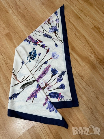 Elie Saab нов оригинален копринен шал, снимка 5 - Шалове - 53258916