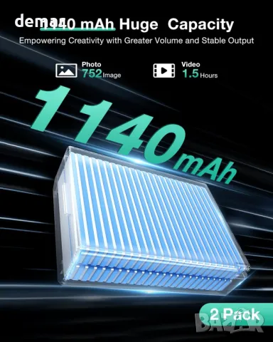 llano 2 броя батерии LP-E10 и 18 W бързо зарядно устройство Canon EOS, снимка 3 - Батерии, зарядни - 49067369