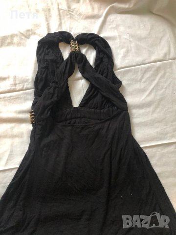 Дамска черна рокля , снимка 3 - Рокли - 28740190