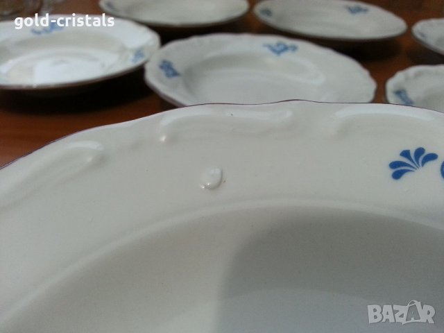 Стар български порцелан чинии дълбоки, снимка 6 - Антикварни и старинни предмети - 33422942