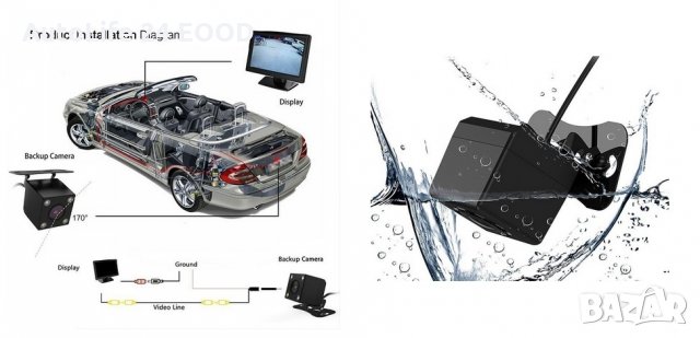 Камера за Задно Виждане Заден Ход Паркиране Парктроник, снимка 4 - Аксесоари и консумативи - 28407448
