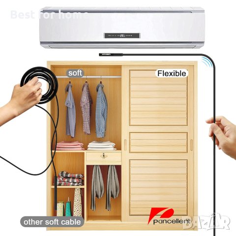 Pancellent  ендоскопска инспекционна камера,бороскоп, WiFi обхват,6 LED светлини,, снимка 2 - Камери - 43355496