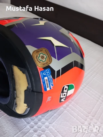 Продавам каска AGV, снимка 5 - Аксесоари и консумативи - 50900266