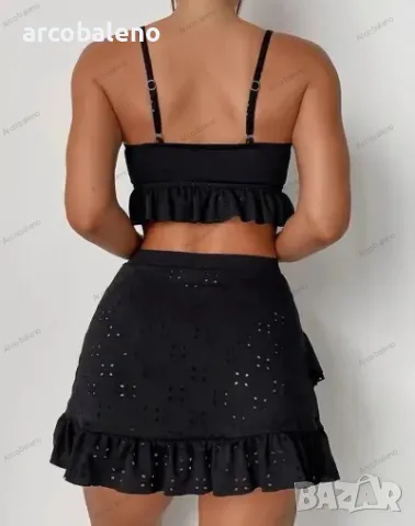 Дамски бански костюм от три части с пола, 4цвята , снимка 8 - Бански костюми - 50339773