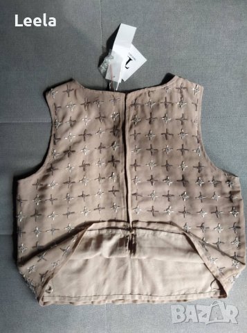 Топ от шифон и мъниста True Decadence, снимка 3 - Корсети, бюстиета, топове - 38192552