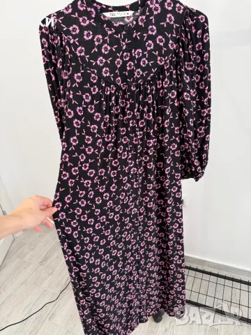 Дълга рокля на Zara в размер S, снимка 14 - Рокли - 48511314