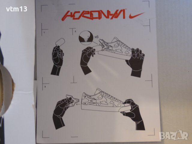 Нови! Nike Blazer Low Acronym Night Maroon - 39 / 40 и 40,5 номер Оригинални!, снимка 5 - Маратонки - 39555705