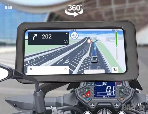 Поставка за телефон на мотор за огледалата, скутер, Универсална стойка за колело., снимка 2 - Аксесоари за велосипеди - 39762003