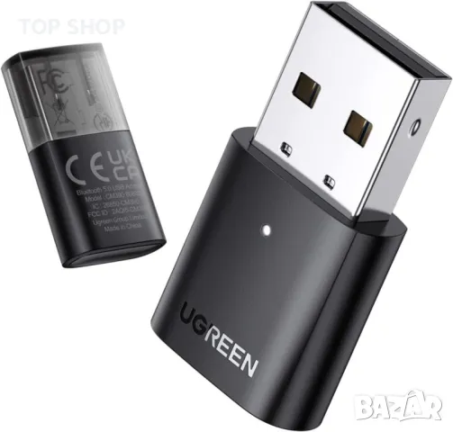 UGREEN USB Bluetooth адаптер за компютър, 5.0 Bluetooth донгъл приемник [Windows 11/10/8.1 без драйв, снимка 2 - Захранвания и кутии - 49156850