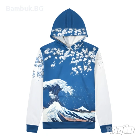 Суичър ,,Вълната” на Хокусай