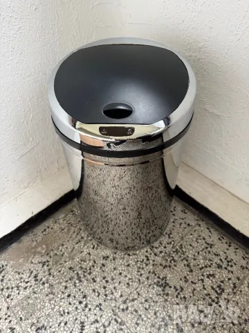 Сензорен Кош за Боклук/Смет/Отпадък, 30L, Хром!, снимка 1