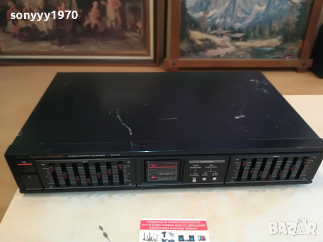 FISHER EQUALIZER-JAPAN 1504221225, снимка 3 - Ресийвъри, усилватели, смесителни пултове - 36465495