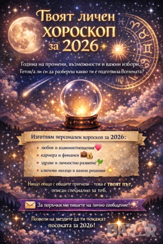 Изготвяне на личностен хороскоп за 2026