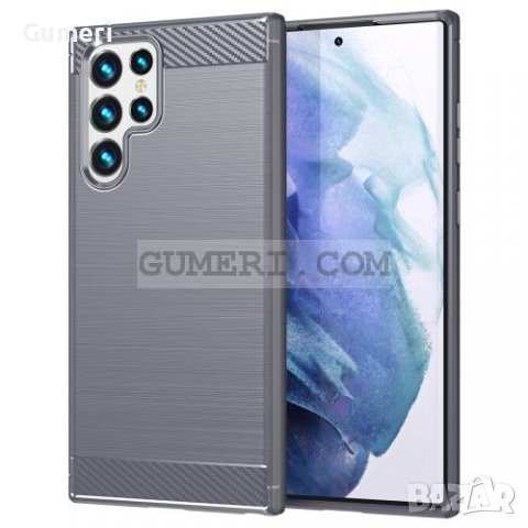 Samsung Galaxy S22 Ultra 5G Противоударен Силиконов Гръб - Карбон, снимка 10 - Калъфи, кейсове - 36850504