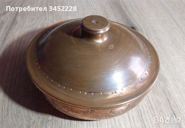 кутийка медна ретро за ценители , снимка 4 - Декорация за дома - 51627574