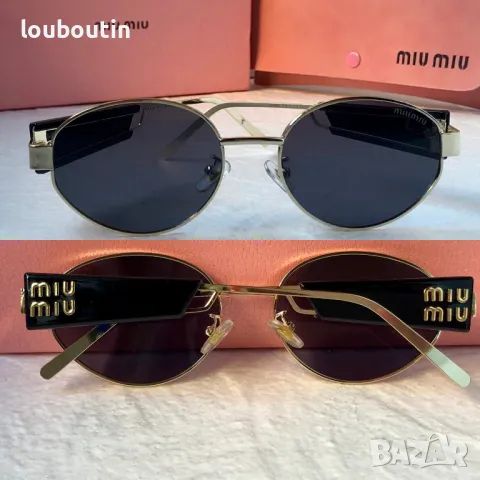 Miu 2024 дамски слънчеви очила елипса кръгли овални 4 цвята, снимка 5 - Слънчеви и диоптрични очила - 47931022