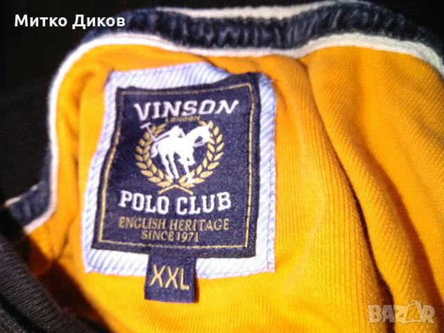 Vinson Polo Club Polo Shirt размер Л, снимка 2 - Спортна екипировка - 28726809
