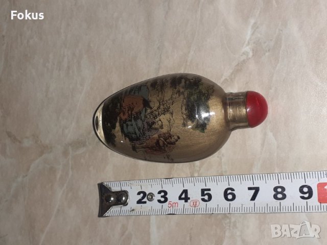 Старо малко китайско шишенце - шише за енфие, снимка 6 - Антикварни и старинни предмети - 43300636
