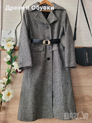 Дълго палто вълна , снимка 7 - Палта, манта - 52771002