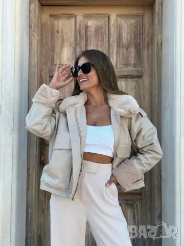 Дамско зимно  яке с мека подплата 