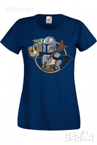 Дамска тениска Star Wars mandalorian baby yoda 2,Филм,Игра,superhero,Изненада,Подарък,Повод,, снимка 6 - Тениски - 37732021