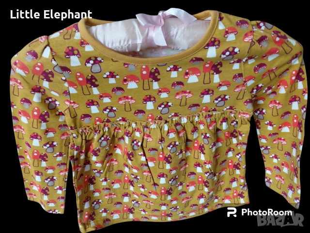 Блузка за 2-3 год мом горчица на гъбки,Англия/нова