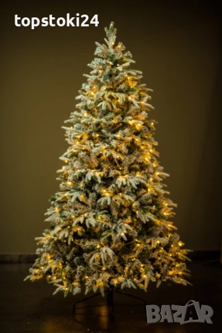 Коледна елха с вградени лампички по връхчетата, снимка 4 - Други стоки за дома - 52352172