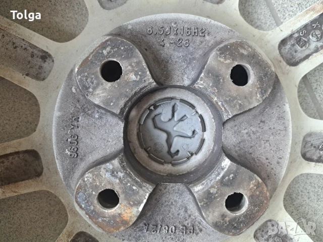 Алуминиеви джанти за Peugeot 16 4x108, снимка 7 - Гуми и джанти - 50123869