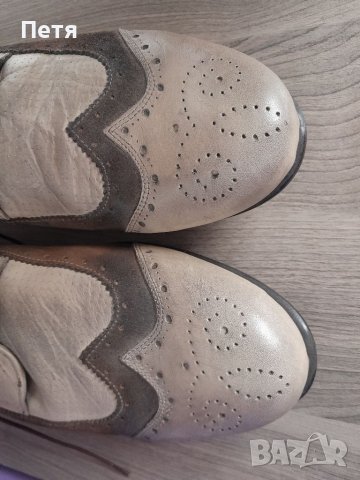 Италиански мъжки кожени обувки Alec Kampinsky Vero cuoio / Елегантни кожени мъжки обувки, снимка 15 - Официални обувки - 37868610