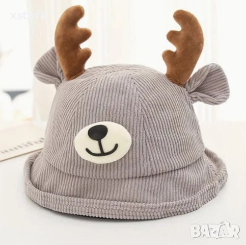Детска 3D шапка Еленче, снимка 3 - Шапки - 52740606