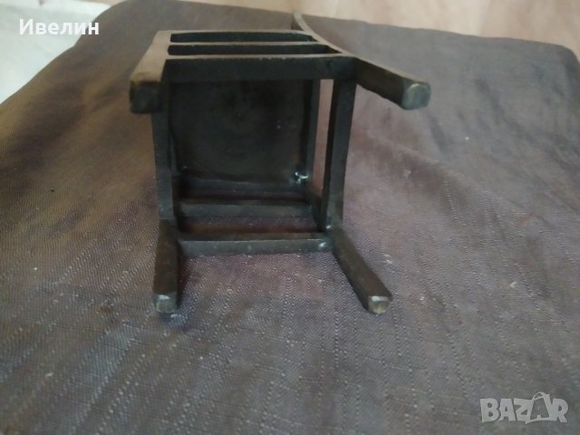 два малки бронзови стола за декорация, снимка 6 - Други ценни предмети - 32600430