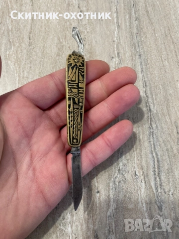 Стар руски джобен нож, снимка 3 - Колекции - 53253634