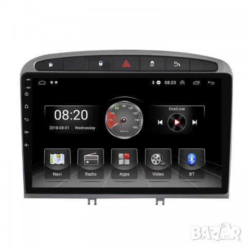 Мултимедия, Peugeot 408, Двоен дин, Навигация, дисплей, 2 Дин, плеър с 9“, екран, Android, Пежо 408, снимка 6 - Аксесоари и консумативи - 35238408