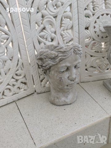Саксия/ ваза антична цементна 18 х 15 см нова, снимка 2 - Саксии и кашпи - 40508890