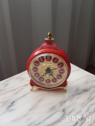 Стар будилник Jerger west germany, снимка 2 - Антикварни и старинни предмети - 36511806