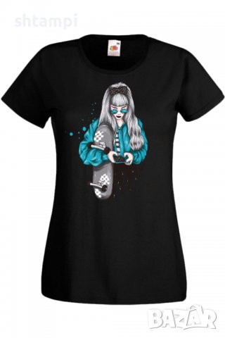 Дамска Тениска Scate woman,Изненада,Повод,Подарък,Празник