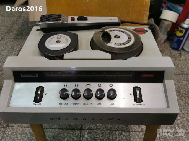 Стар диктофон Grundig stenorette 