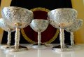 Посребрен сервиз чаши за вино,шампанско 2 бр. , снимка 2