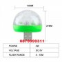 Мини usb диско лед крушка топка за телефон компютър кола въртяща цветомузика юсб, снимка 5