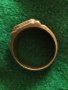 Стар Пръстен Бронзов ПОЗЛАТА РЕТРО ОРНАМЕНТИКА РЪЧНА ИЗРАБОТКА 21901, снимка 5