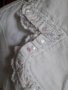 Лятно бяло сако без подплата с външни джобове и дантели, снимка 4