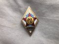 нагръден знак /ромб/ ВСШ-МВР - 1969/87г., снимка 3