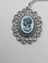 Красиво колие , медальон - сребро и камея, снимка 4