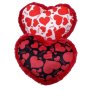 Декоративна подаръчна музикална възглавничка от плат Сърце Свети Валентин, снимка 1 - Плюшени играчки - 43846972