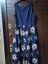 тъмно синя рокля на цветя , снимка 4