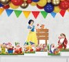 Снежанка и Седемте джуджета декор за рожден ден парти украса картонени фигурки пано