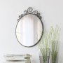 Огледало със стоманена рамка с орнаменти, снимка 1 - Декорация за дома - 38108148