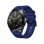 Силиконова каишка HUAWEI Watch GT 2, GT 2 Pro– 42/ 46mm син цвят
