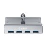 Orico хъб USB 3.0 HUB Clip Type 4 port - Aluminum - MH4PU-SV, снимка 3