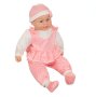 Baby Doll Розови дрехи на точки със звук 50 см, снимка 2